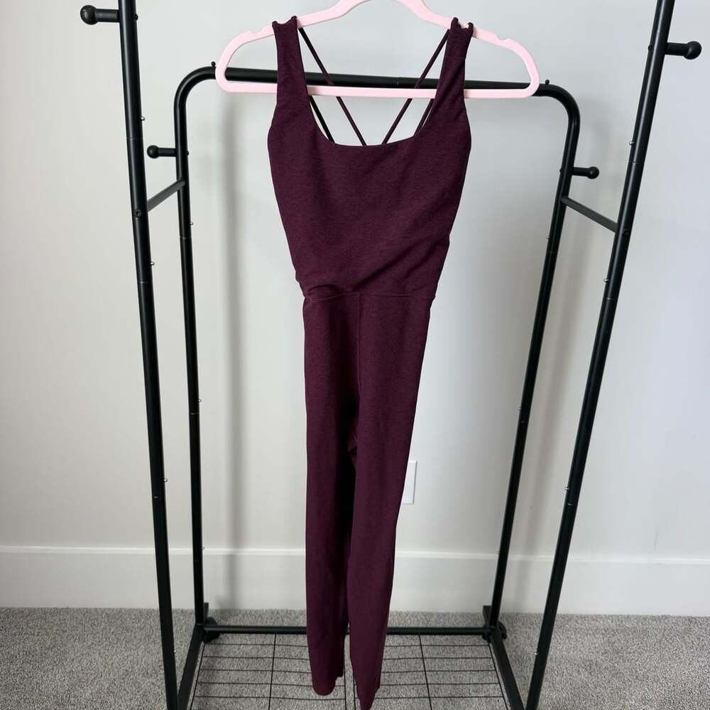CALIA Women's LustraLux Bodysuit Medium Wine
